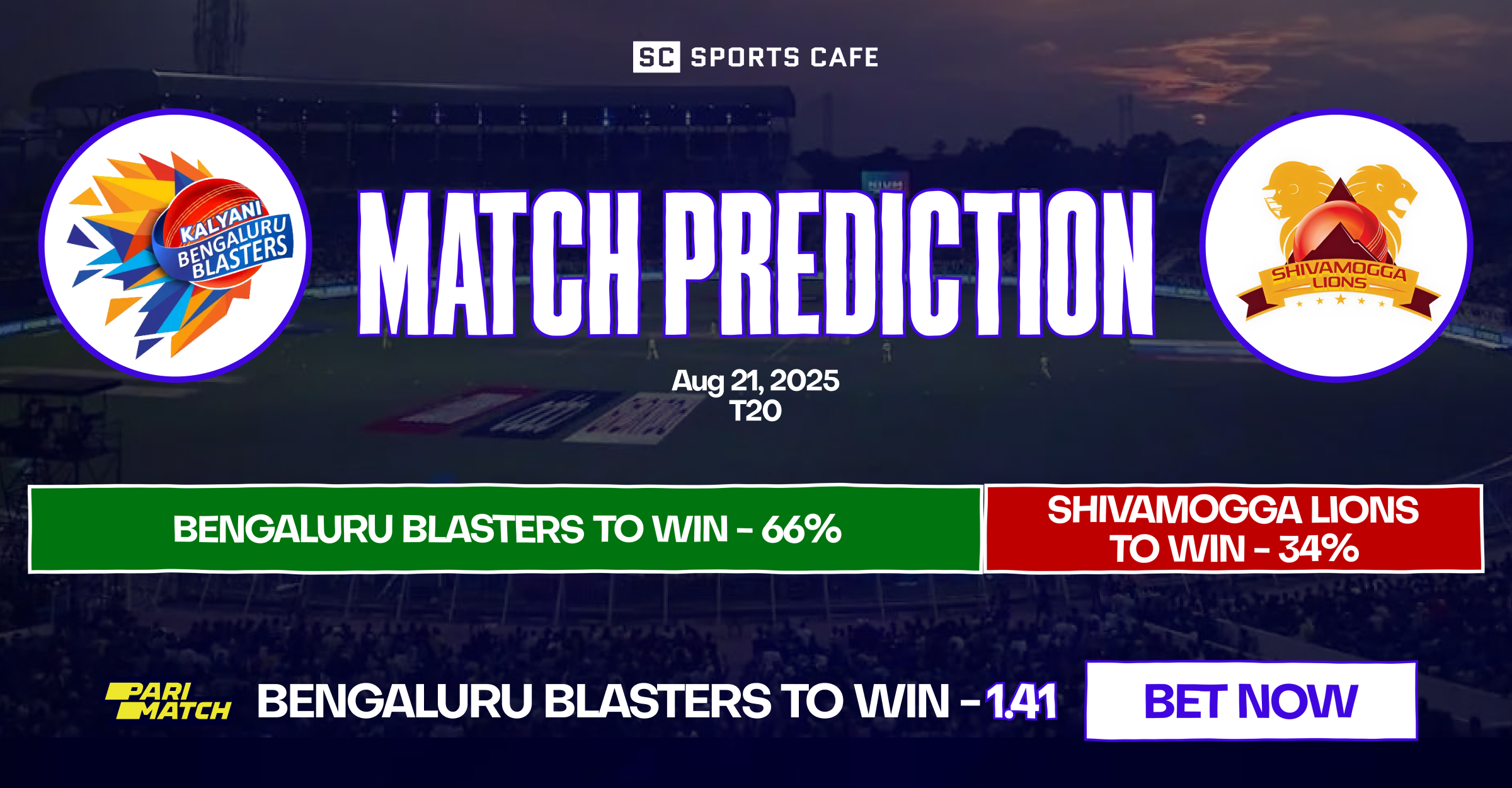 Bengaluru Blasters vs Shivamogga Lions